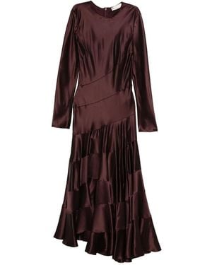Tory Burch Tiered Panelled Dress - Purple