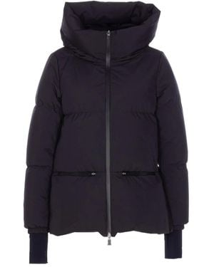 Herno Hooded Puff Coat - Blue