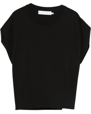 Proenza Schouler Crew-Neck Short-Sleeve T-Shirt - Black
