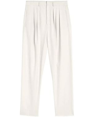 Lemaire Pantaloni Sartoriali Con Pieghe - Bianco