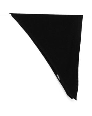 Rohe Small Knitted Triangle Scarf - Nero