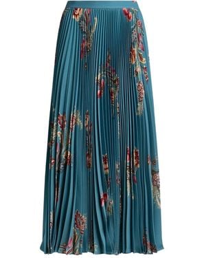Etro Floral Print Skirt - Blue