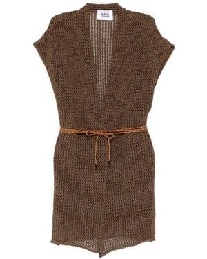 Alpha Studio Oversize Cardigan - Brown