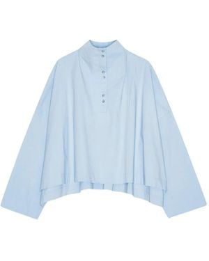 Remain High Collar Neck - Blue