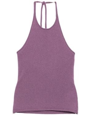 Christopher Esber Cashmere Rae Halter Tank - Purple