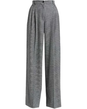 Dolce & Gabbana Prince Of Wales Trousers - Grey