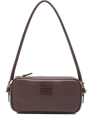 Miu Miu Leather Bag - Brown