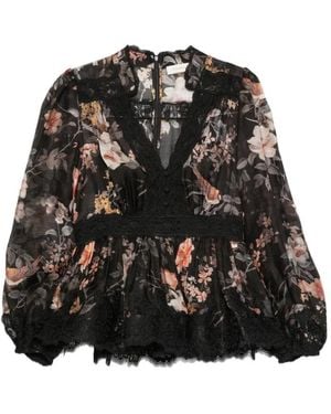 Zimmermann Carousel Blouse - Black