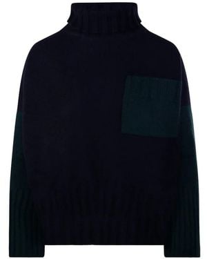 Be You Two Tone Sweater - Blue
