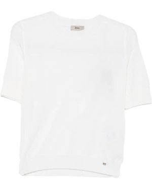 Herno Maglia Mezza Manica - Bianco