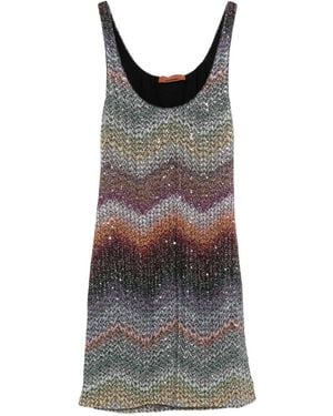 Missoni Zig Zag Mini Dress - Blue