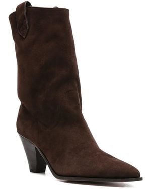 Aquazzura Boogie Cowboy Bootie - Brown