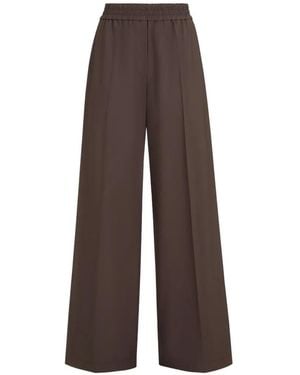 Brunello Cucinelli Elastic Waist Trousers - Brown