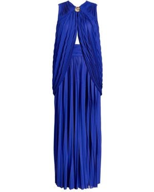 Proenza Schouler Bari Dress In Gauzy Jersey- Cobalt - Blue