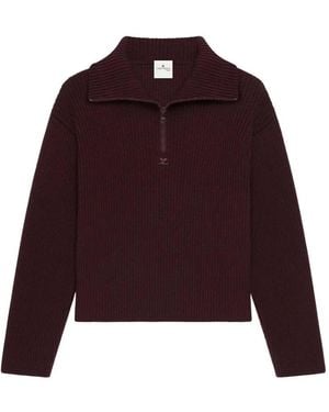 Courreges Trucker Sweater - Red
