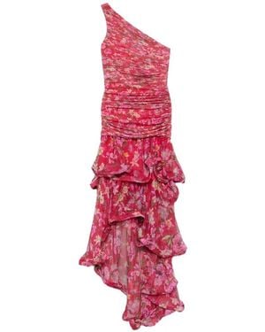 PATBO Floral-Print Ruffled Maxi Dress - Pink