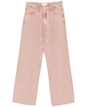 Rag & Bone Jeans Wide-Leg Phoebe Con Coulisse - Rosa