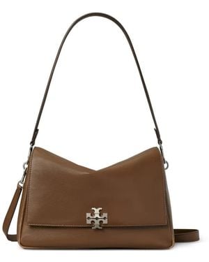 Tory Burch Charlie Shoulder Bag - Marrone