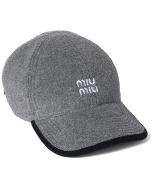 Miu Miu Baseball Cap - Grey