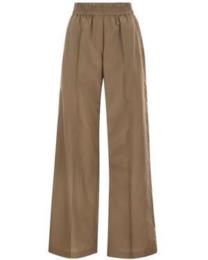 Brunello Cucinelli Pull On Pants - Natural