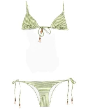Lenny Niemeyer Labyrinth Triangle String Side Bikini - White