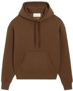 Ami Paris Adc Hoody - Marrone