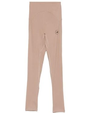 adidas By Stella McCartney High-Waisted Performance Trousers - Natural