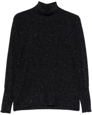Peserico Maglia Collo Alto - Black