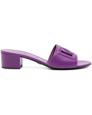 Dolce & Gabbana 50Mm Dg-Logo Sandals - Purple