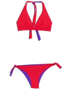Fisico Reversible Bikini Set - Red