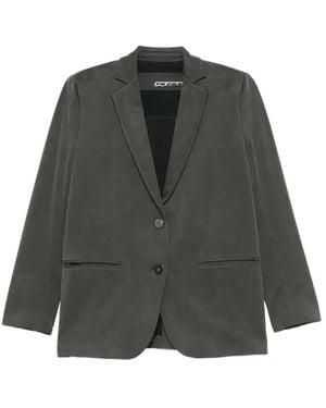 Rrd Cupro Boyfriend Jacket - Grigio