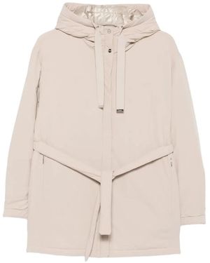 Herno Travel Resort Hdm Short Coat - Natural