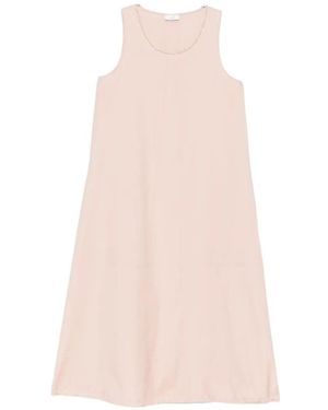 Peserico Drawstring-Hem A-Line Midi Dress - Pink