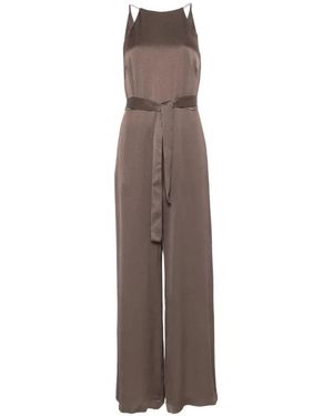 Peserico V-Back Jumpsuit - Natural