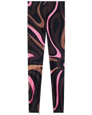 PUCCI Marmo-Print Leggings - Blue