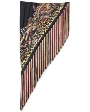 Etro Kefia Con Frange - Nero