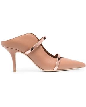 Malone Souliers Maureen Leather Mules - Pink