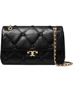Tory Burch Bunny Knot Small Shoulder Baf - Black
