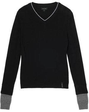 Marc Jacobs Layered V-neck Jumper - Black