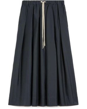 Max Mara Cotton Poplin Skirt - Black