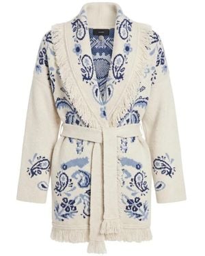 Alanui Island Roots Foulard Cardigan - Bianco