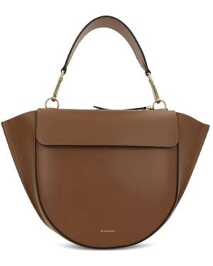 Wandler Hortensia Leather Tote Bag - Brown