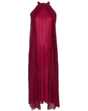 GONGDID DESIGN Halter Dress - Red