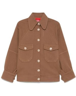 ..,merci Denim Jacket - Brown