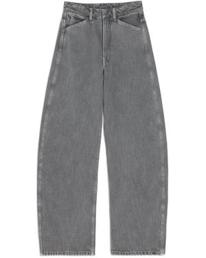 Lemaire High Waist Denim Pant - Grigio