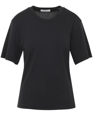 Lemaire Ribbed Short-Sleeve T-Shirt - Black