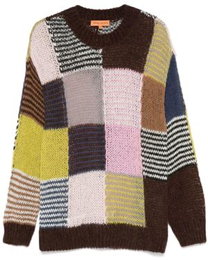 Stine Goya Maglione Con Design Color-Block - Nero