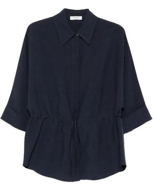 NINA 14.7 Drawstring Closure Shirt - Blue