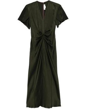 Victoria Beckham Draped Dress - Black