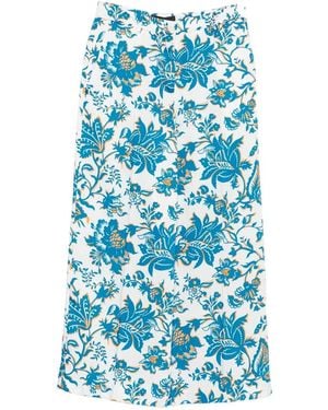 Etro Floral Trousers - Blue